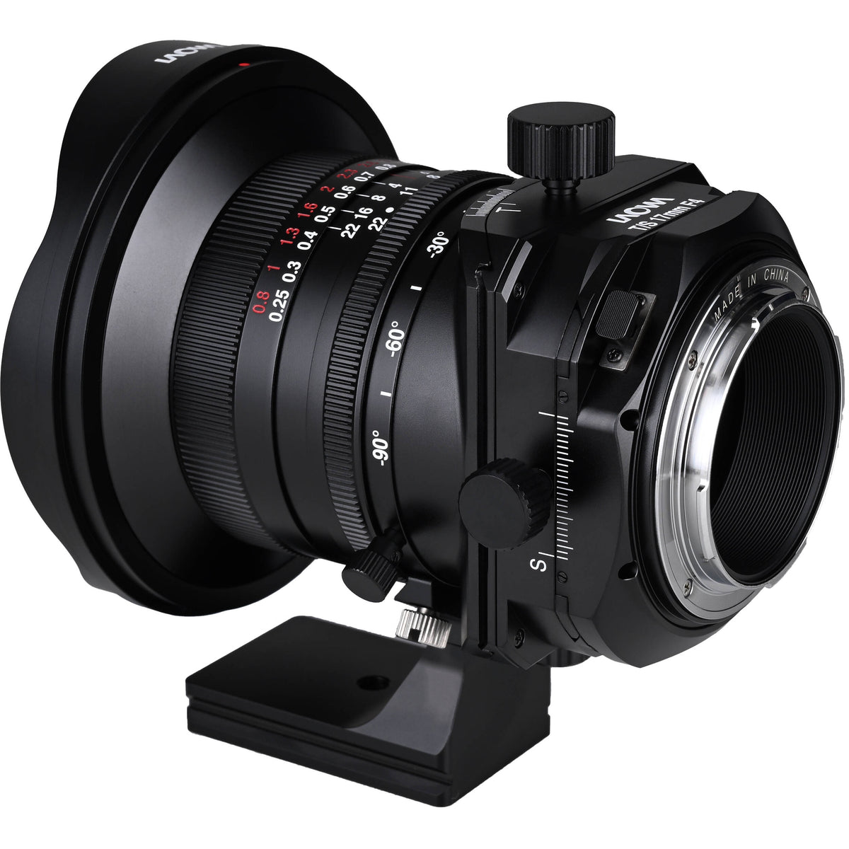 Lente Venus Optics Laowa 17mm f/4 Zero-D Tilt-Shift - vista lateral