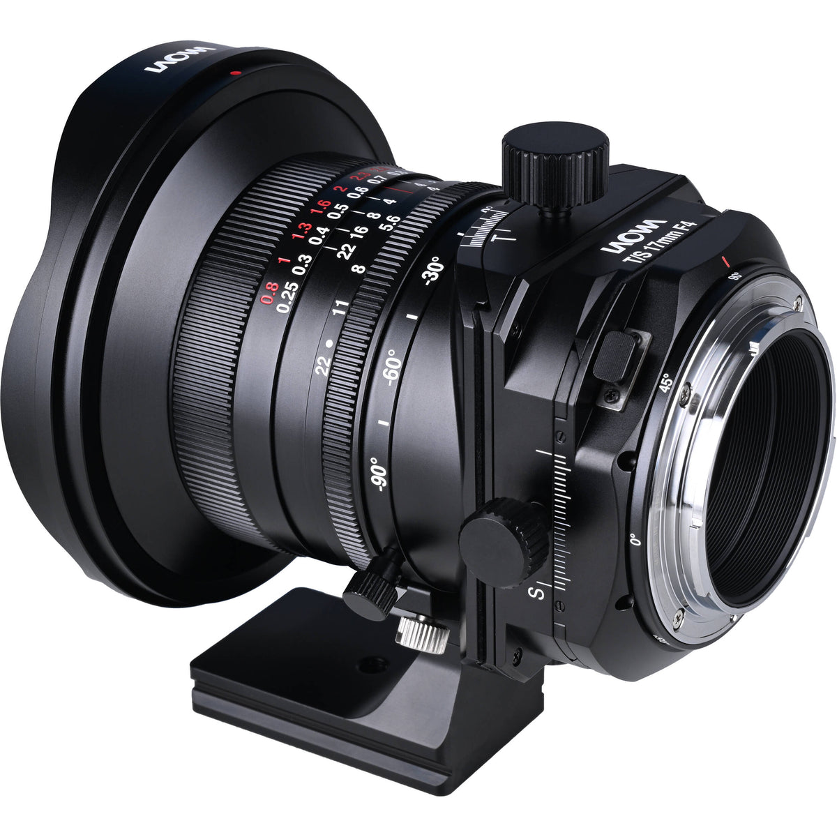 Lente Venus Optics Laowa 17mm f/4 Zero-D Tilt-Shift - vista lateral