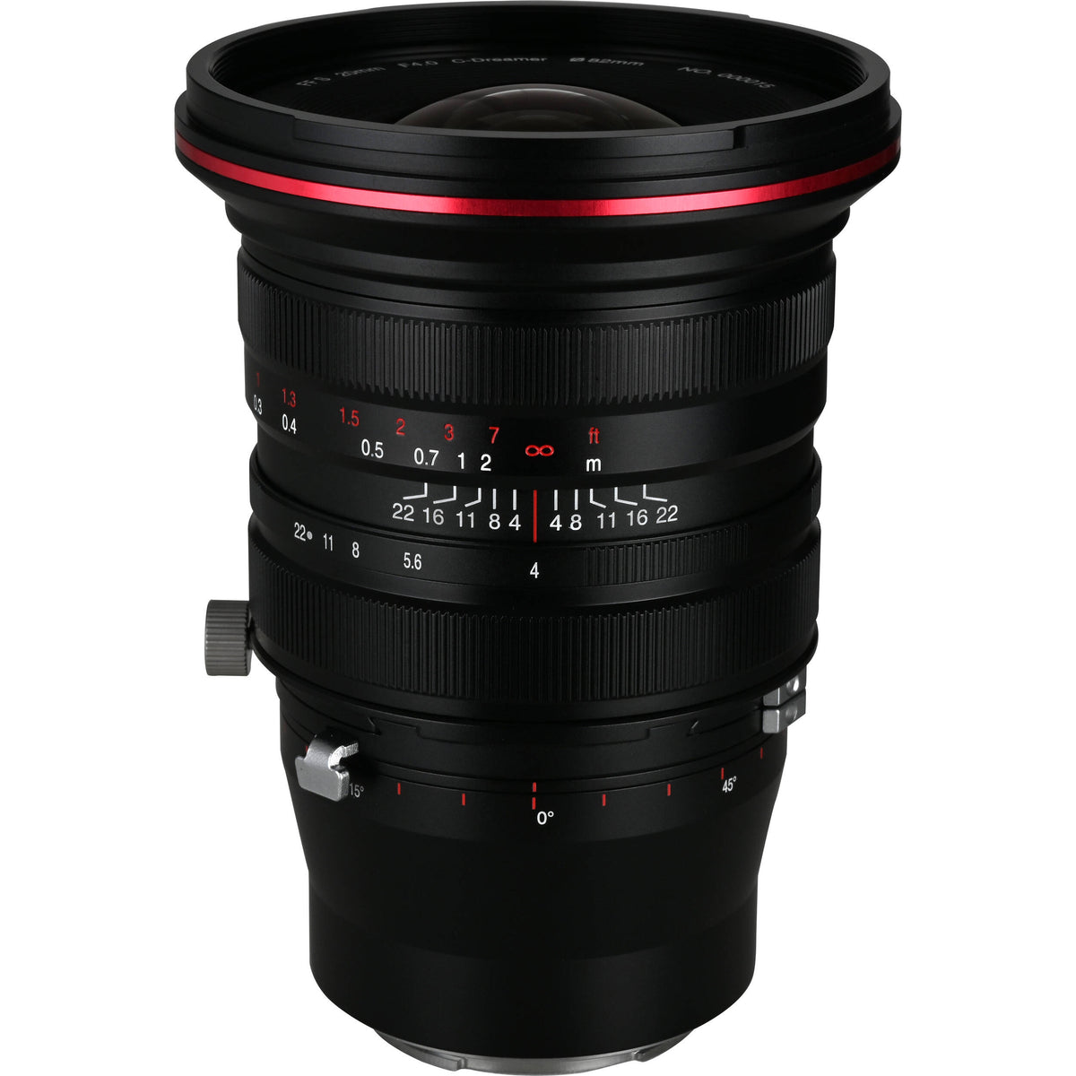 Lente Venus Optics Laowa 20mm f/4 Zero-D Shift - vista principal