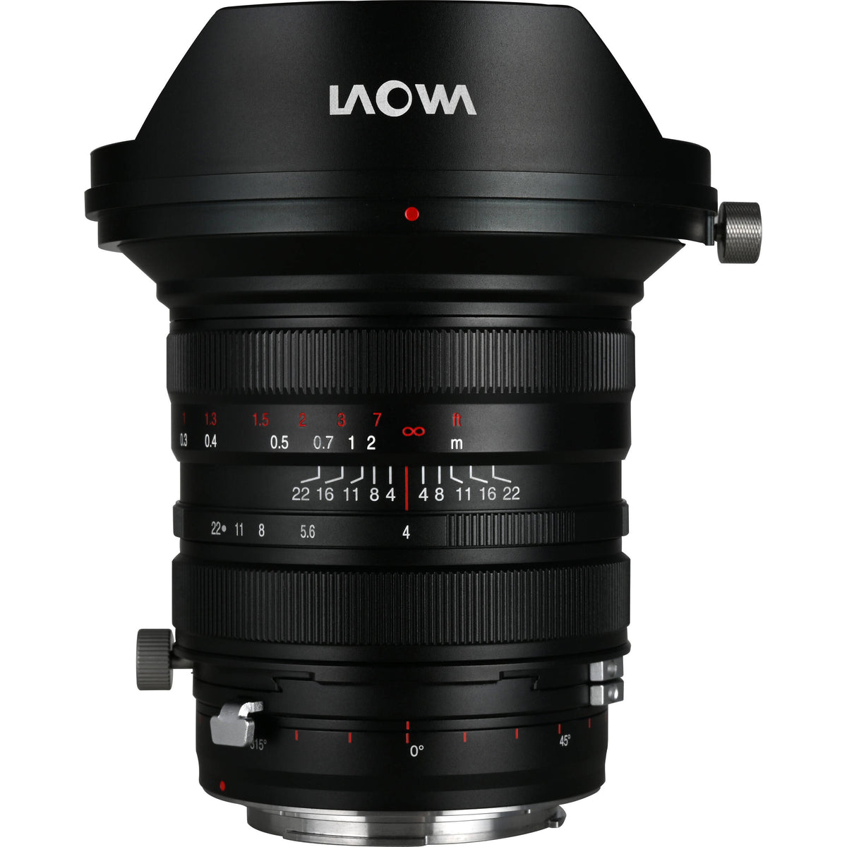 Lente Venus Optics Laowa 20mm f/4 Zero-D Shift - vista principal