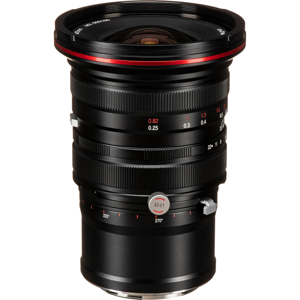 Lente Venus Optics Laowa 20mm f/4 Zero-D Shift - vista lateral