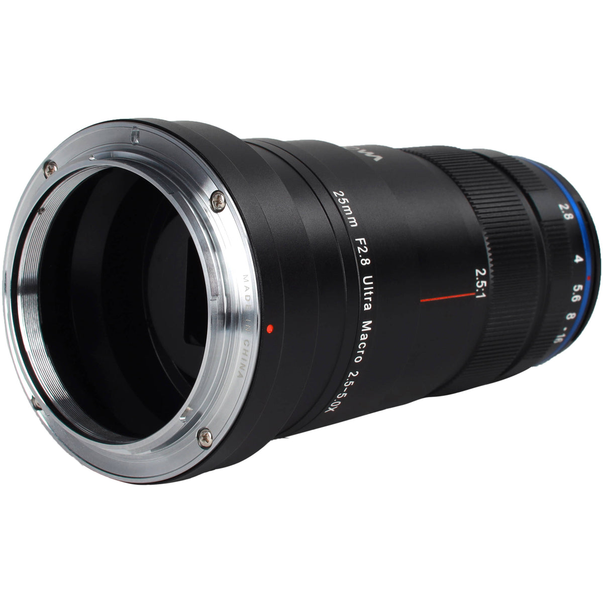 Lente Venus Optics Laowa 25mm f/2.8 2.5-5X Ultra Macro - vista frontal