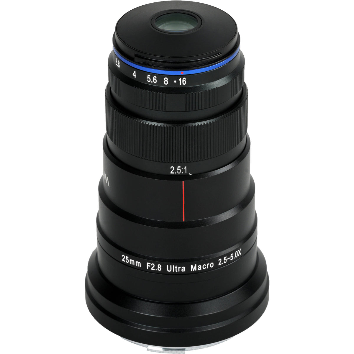Lente Venus Optics Laowa 25mm f/2.8 2.5-5X Ultra Macro - vista lateral