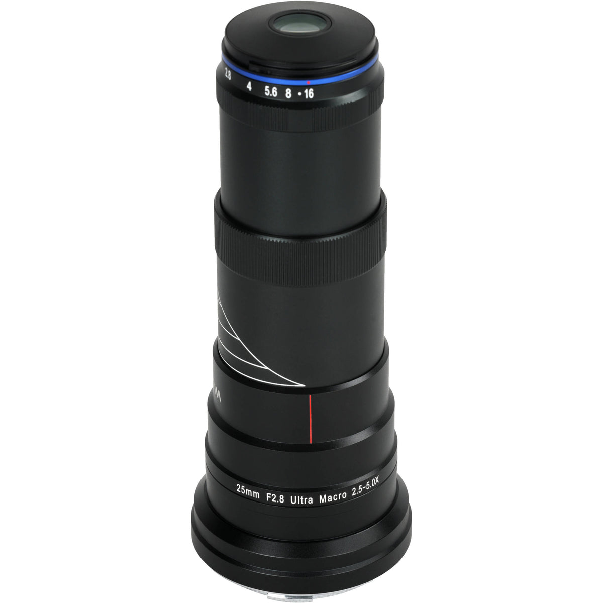 Lente Venus Optics Laowa 25mm f/2.8 2.5-5X Ultra Macro - vista lateral