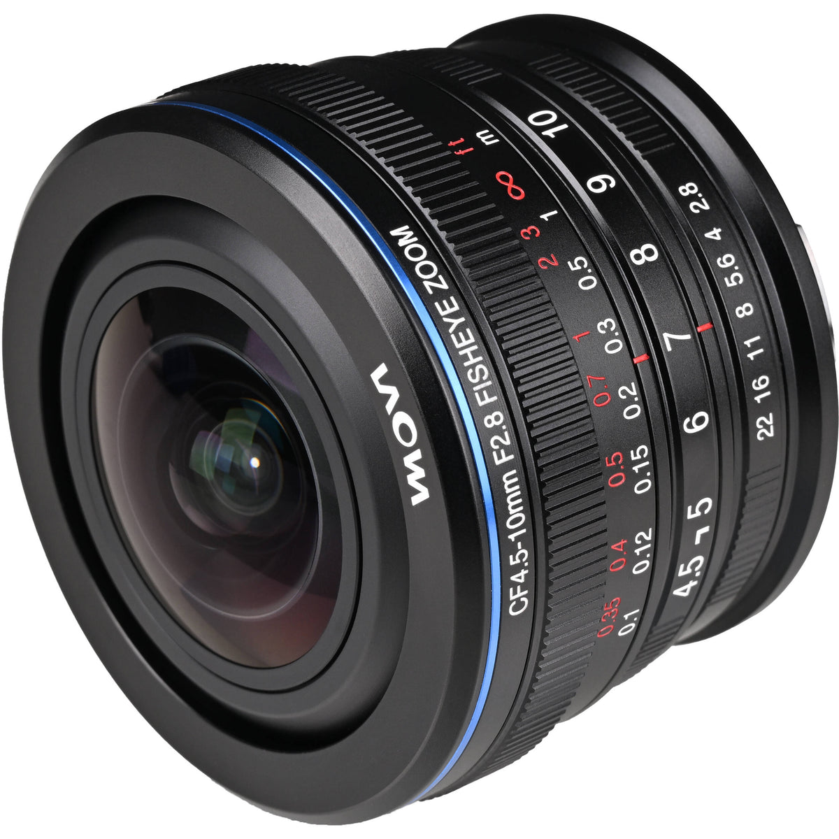 Lente Venus Optics Laowa 4.5-10mm f/2.8 CF Zoom Fisheye - vista trasera