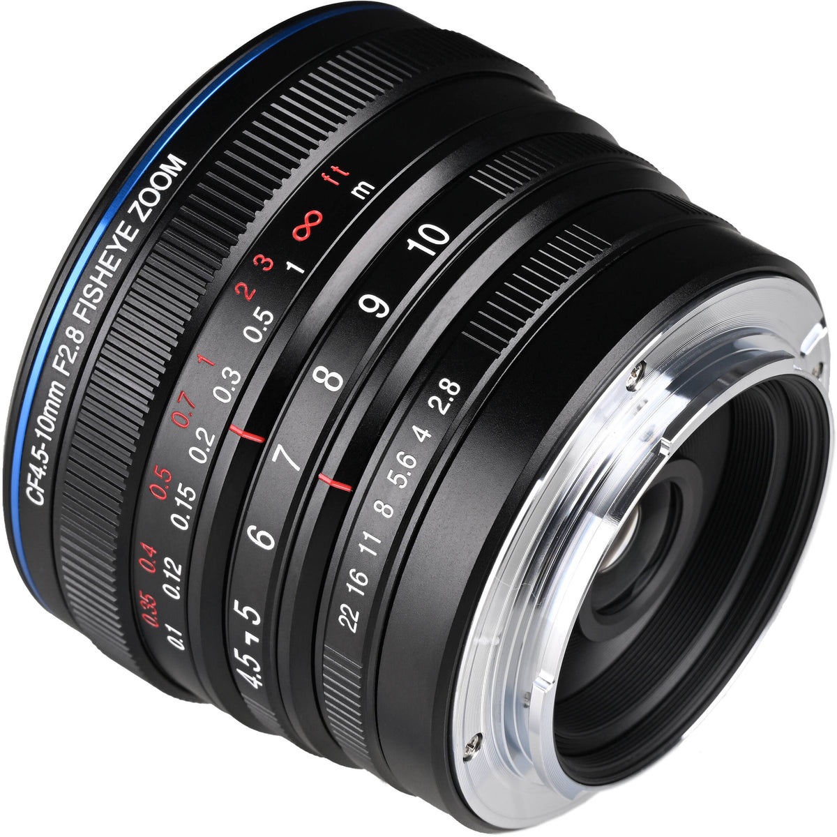 Lente Venus Optics Laowa 4.5-10mm f/2.8 CF Zoom Fisheye - vista lateral