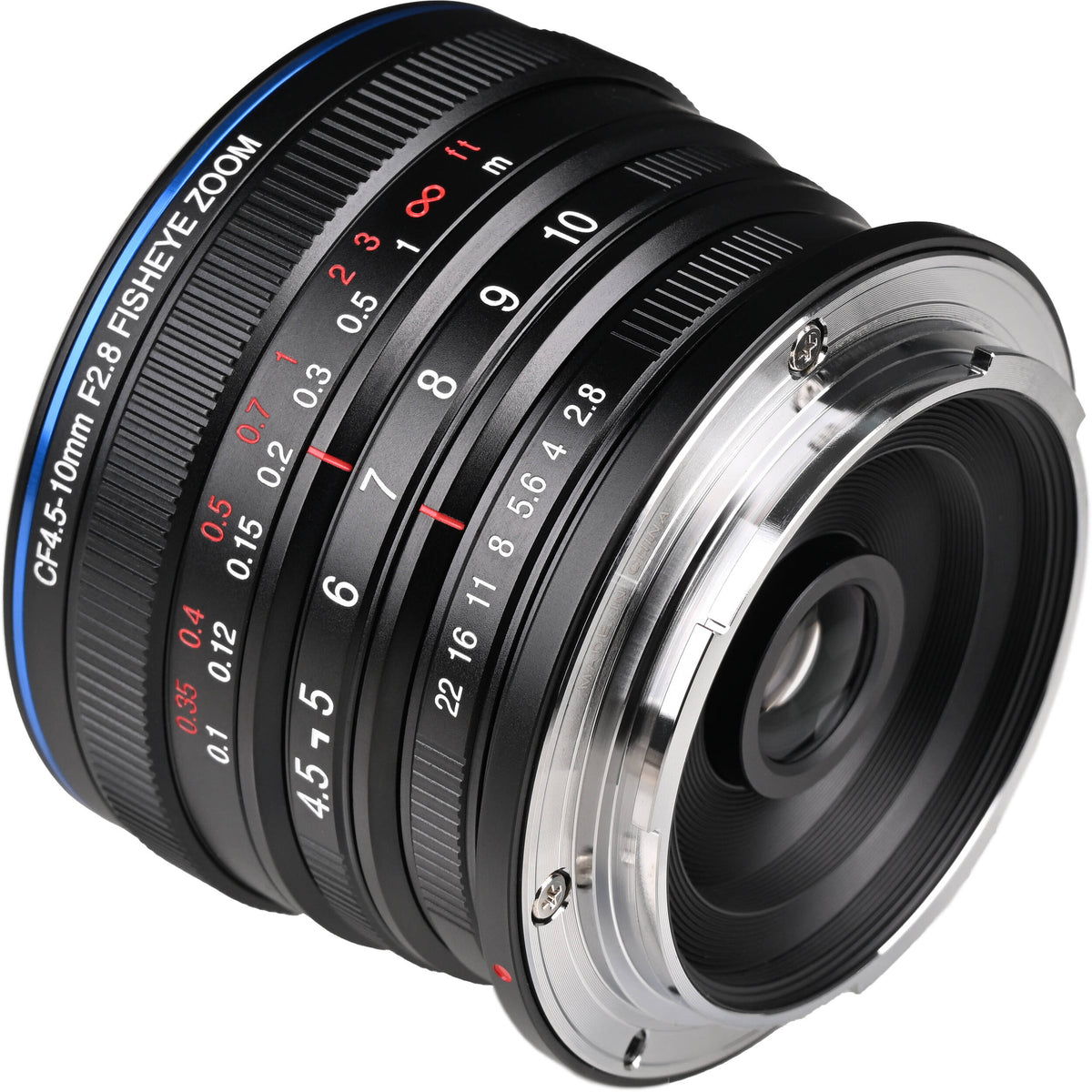 Lente Venus Optics Laowa 4.5-10mm f/2.8 CF Zoom Fisheye - vista lateral