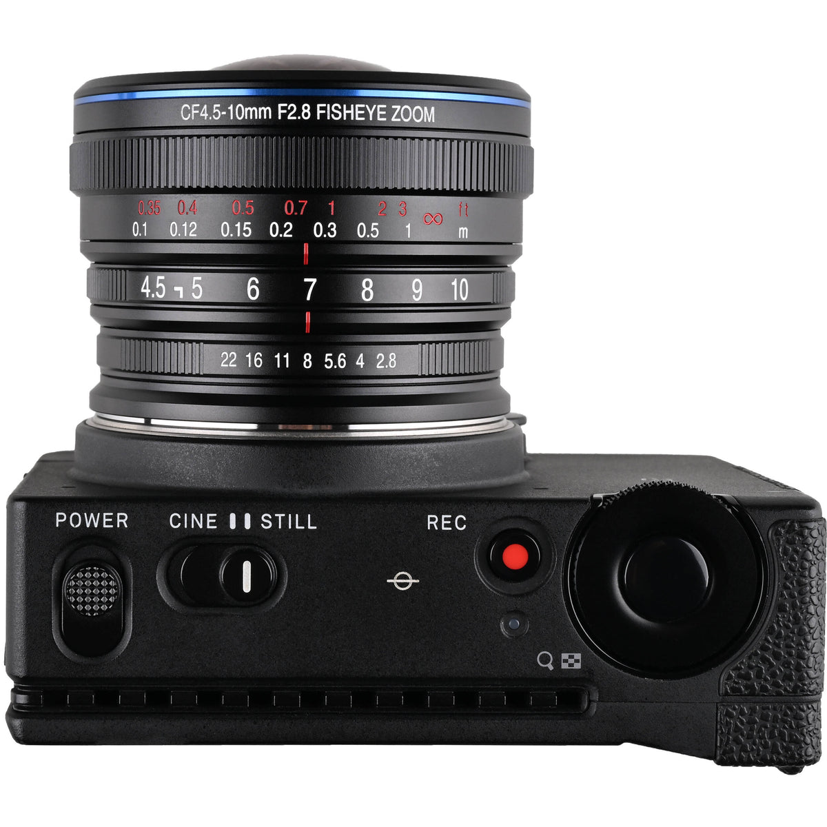 Lente Venus Optics Laowa 4.5-10mm f/2.8 CF Zoom Fisheye - en uso
