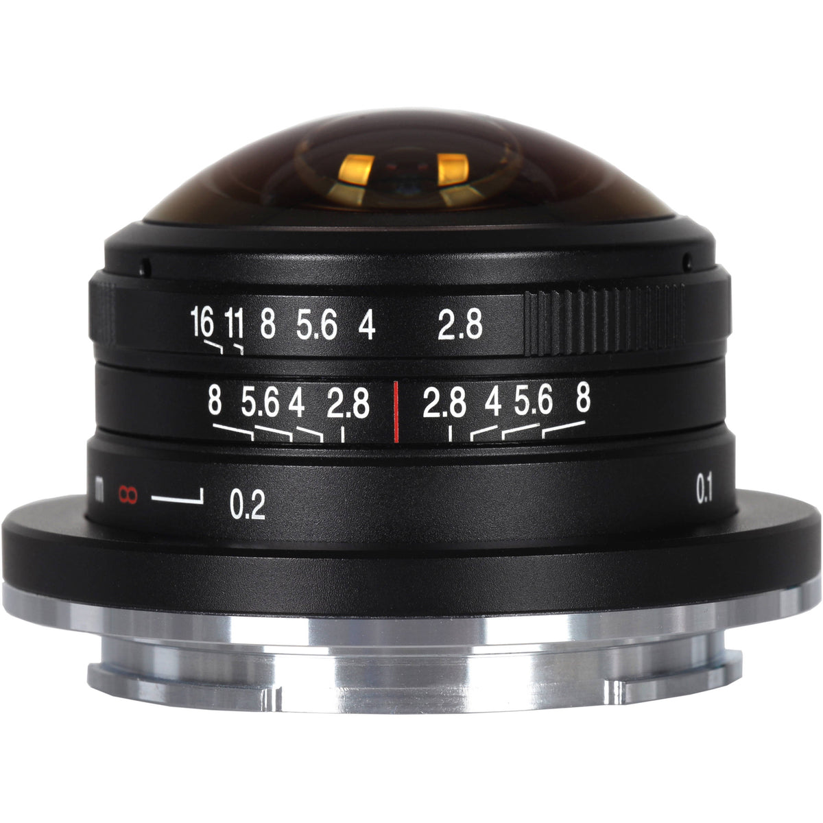 Lente Venus Optics Laowa 4mm f/2.8 Fisheye - vista frontal