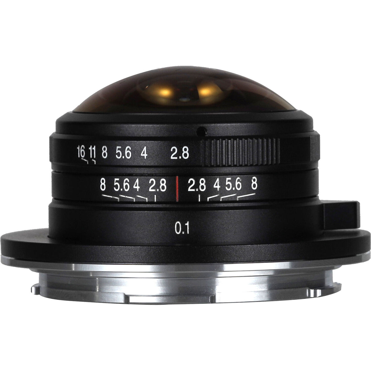 Lente Venus Optics Laowa 4mm f/2.8 Fisheye - vista frontal