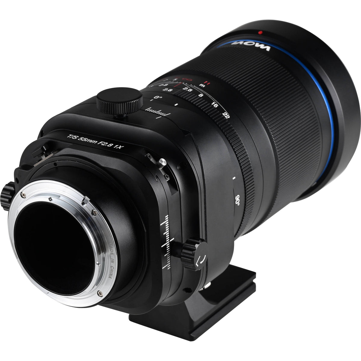 Lente Venus Optics Laowa 55mm f/2.8 Tilt-Shift 1x Macro - vista lateral