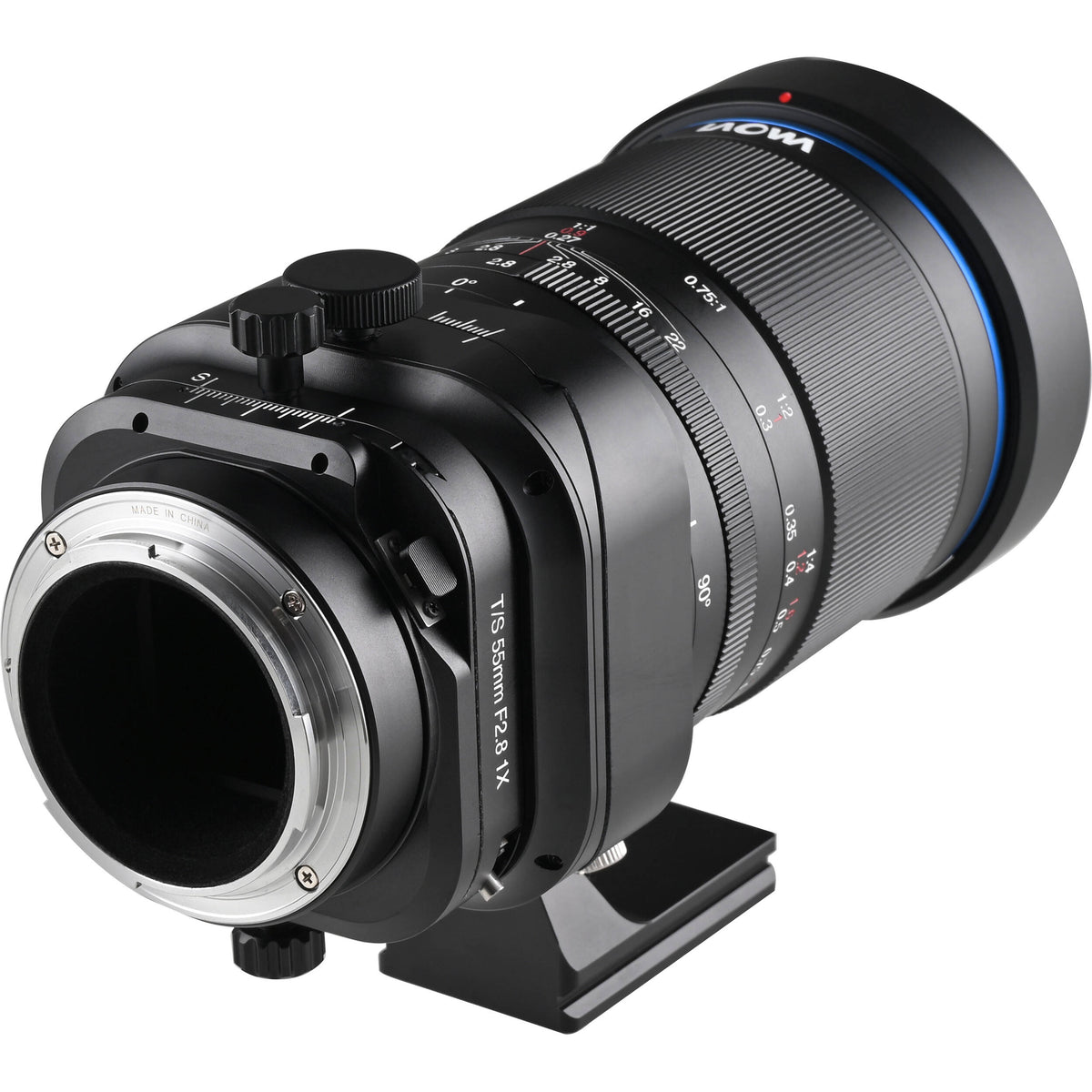 Lente Venus Optics Laowa 55mm f/2.8 Tilt-Shift 1x Macro - vista lateral
