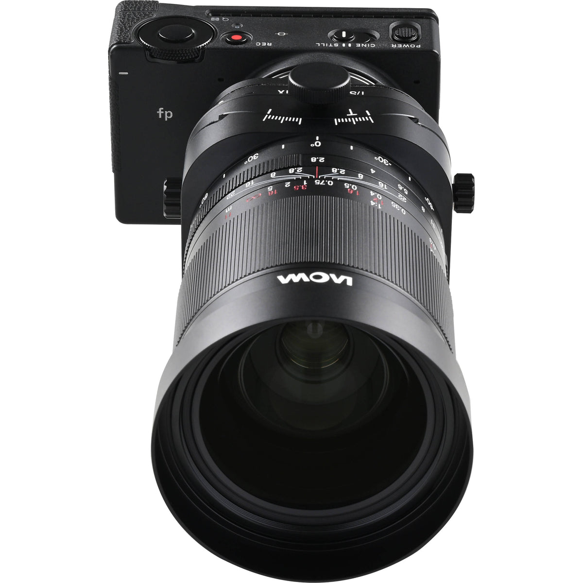 Lente Venus Optics Laowa 55mm f/2.8 Tilt-Shift 1x Macro - puertos y conexiones