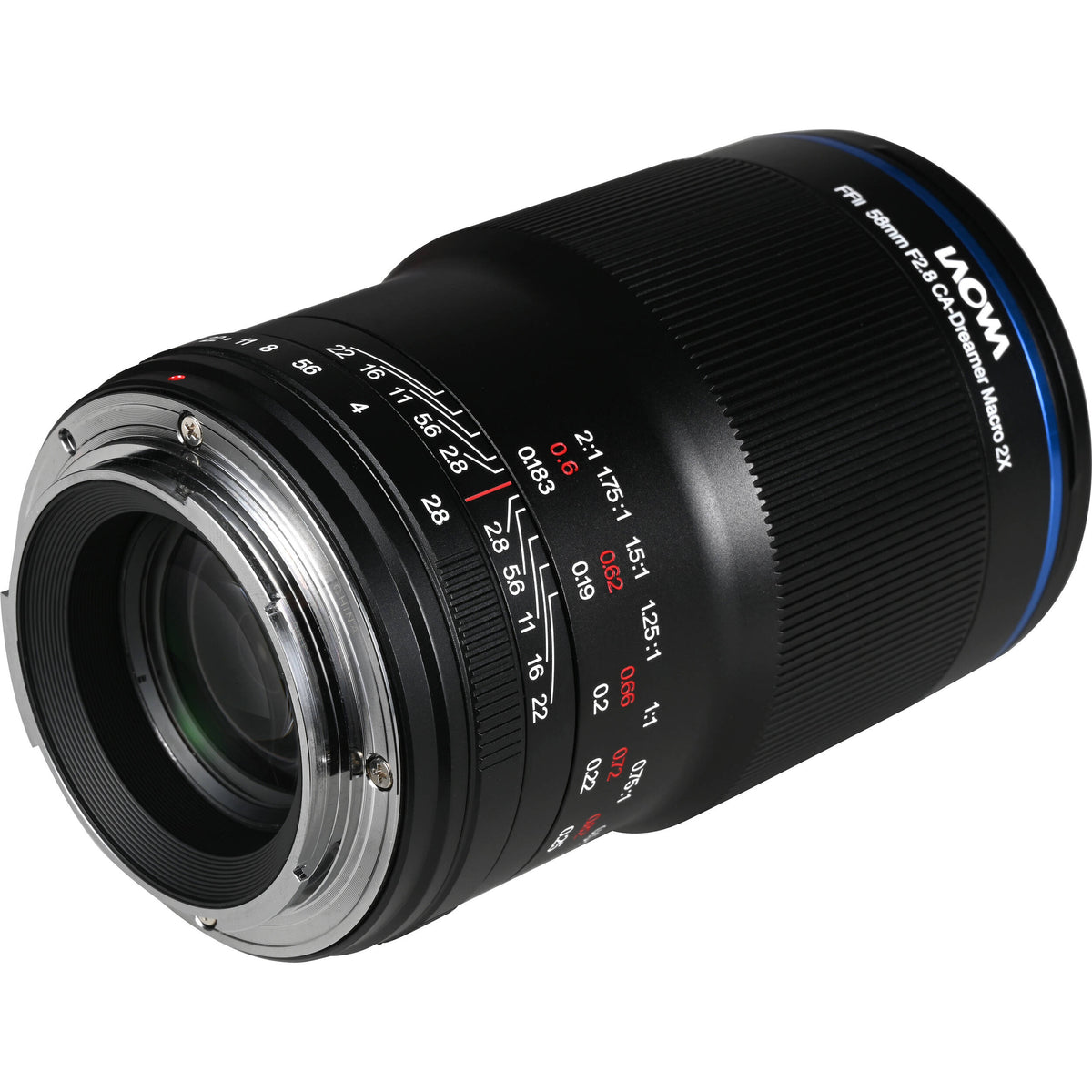 Lente Venus Optics Laowa 58mm f/2.8 2X Ultra-Macro APO - vista lateral