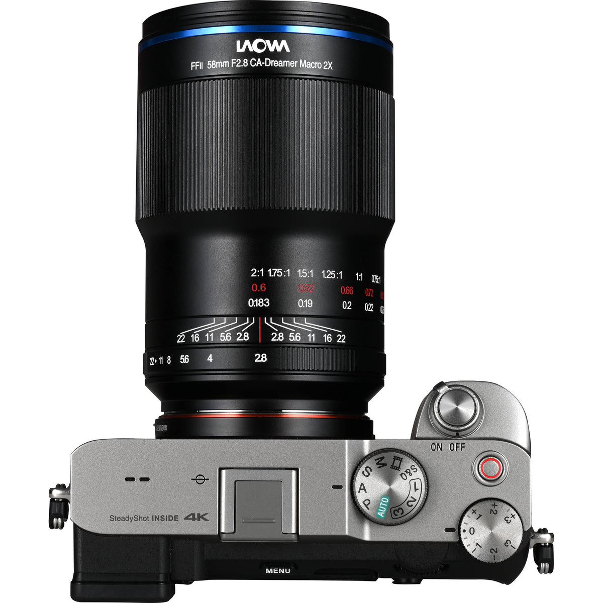 Lente Venus Optics Laowa 58mm f/2.8 2X Ultra-Macro APO - en uso