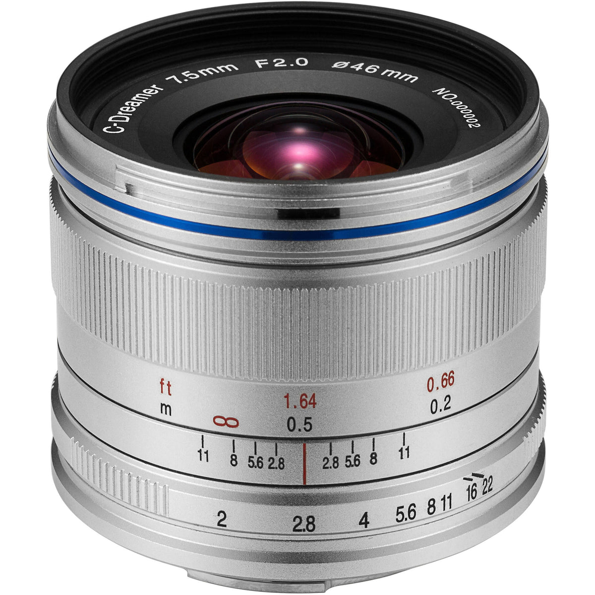 Lente Venus Optics Laowa 7.5mm f/2 (Plateado) - vista principal