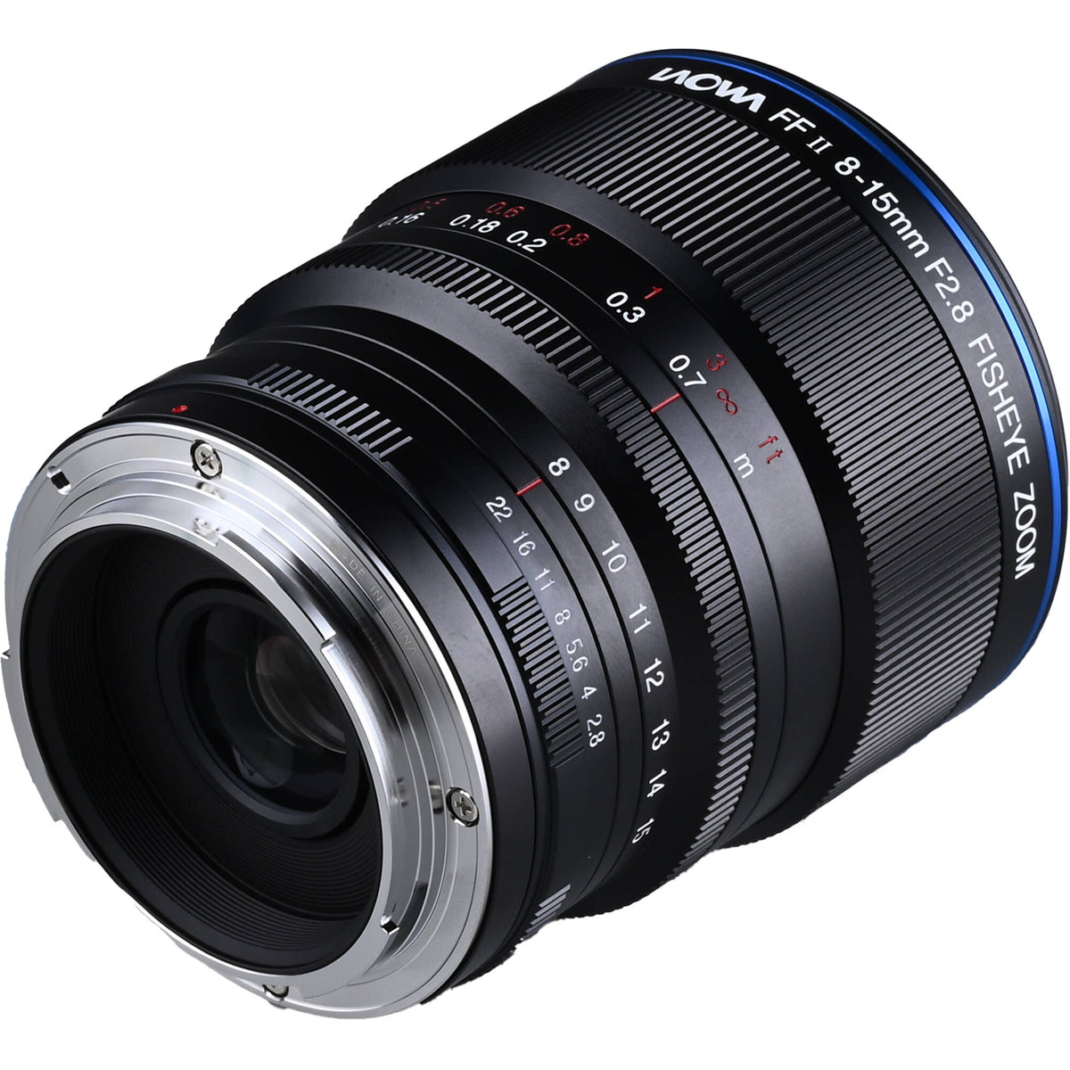 Lente Venus Optics Laowa 8-15mm f/2.8 Fisheye - vista lateral