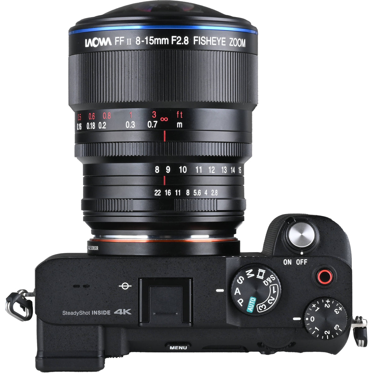 Lente Venus Optics Laowa 8-15mm f/2.8 Fisheye - en uso