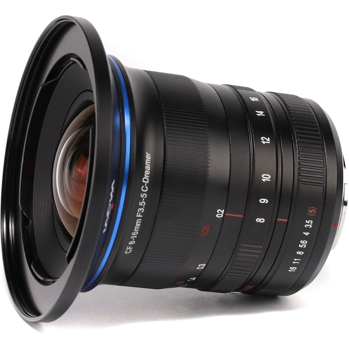 Lente Venus Optics Laowa 8-16mm f/3.5-5 Zoom CF - vista lateral