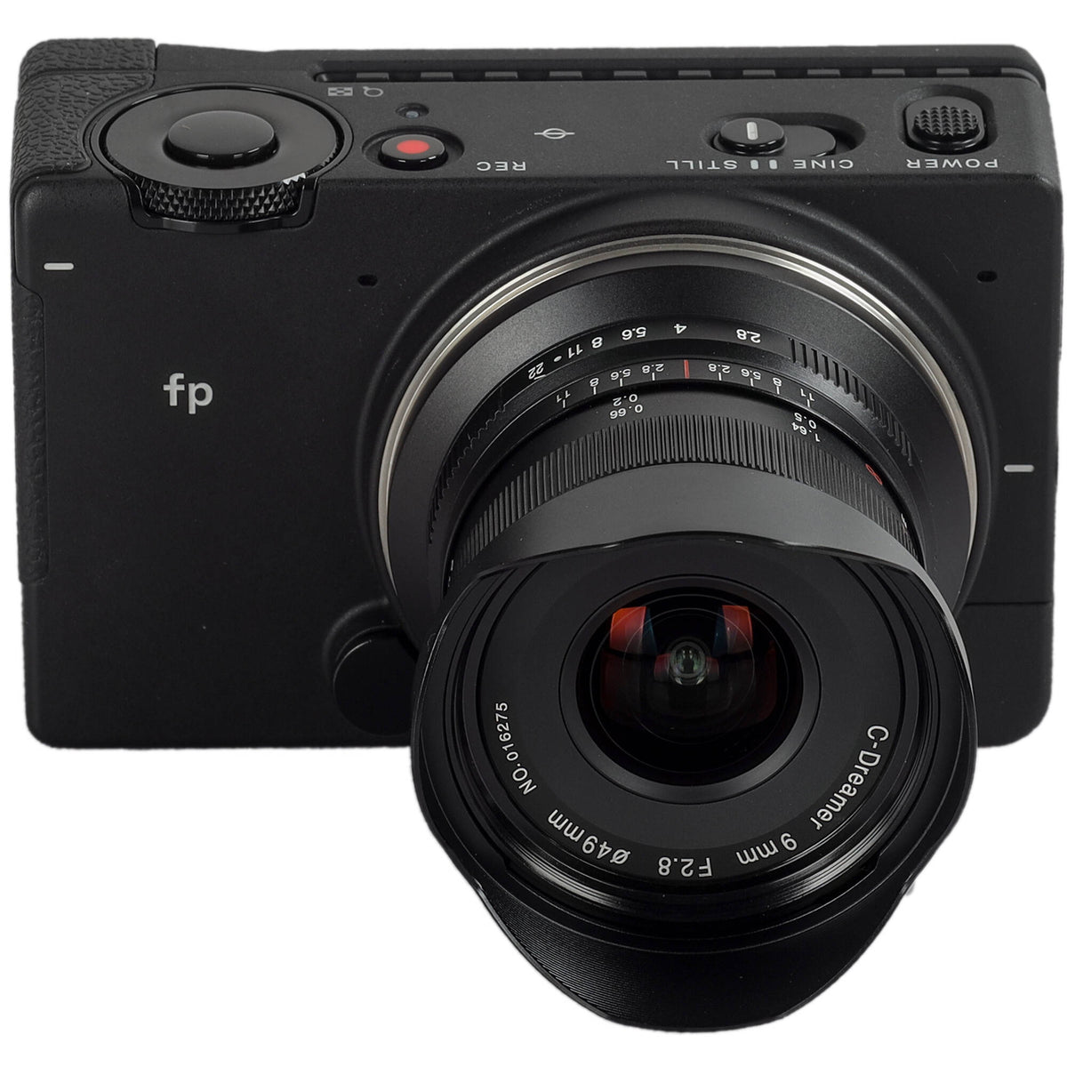Lente Venus Optics Laowa 9mm f/2.8 Zero-D - vista trasera