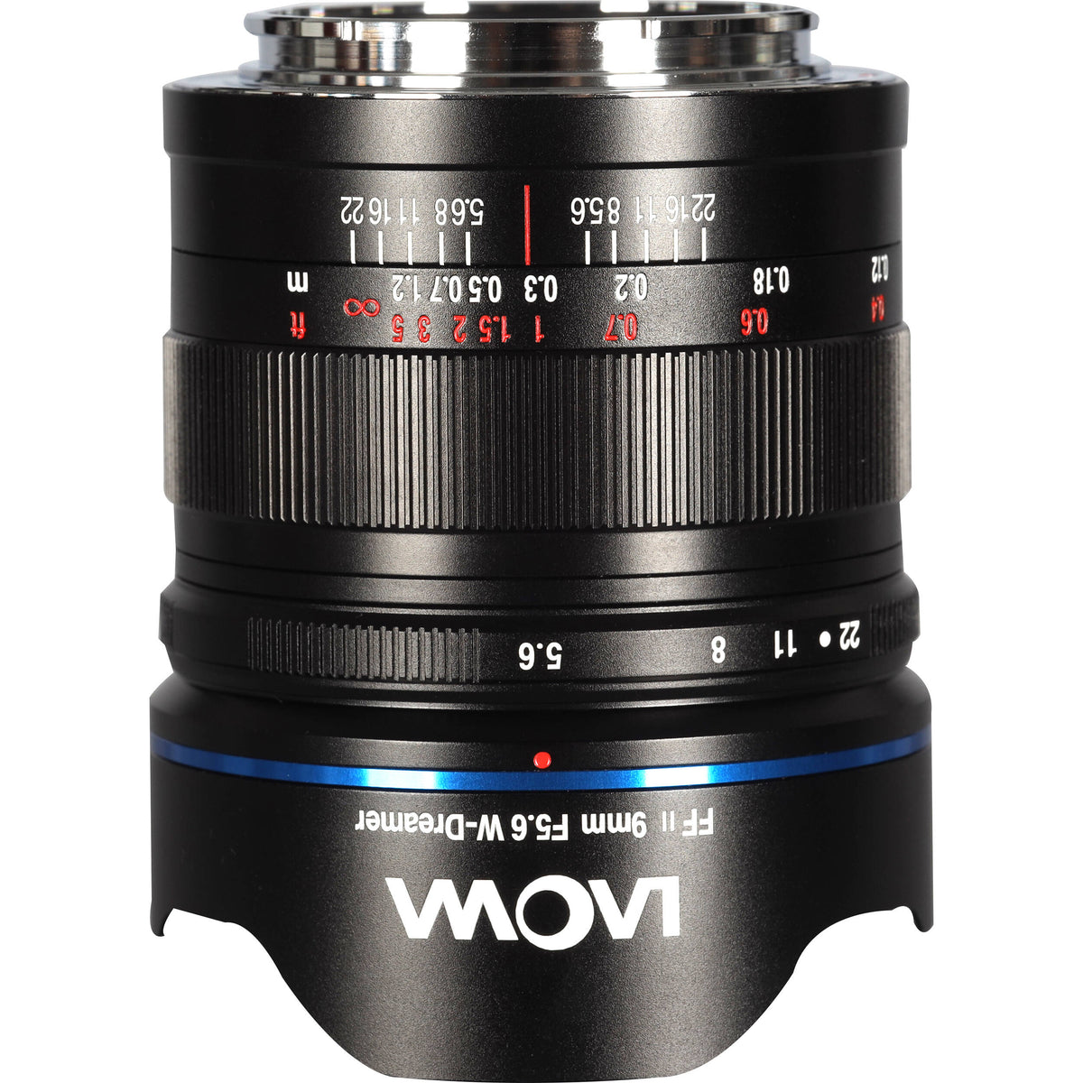 Lente Venus Optics Laowa 9mm f/5.6 FF RL - vista frontal