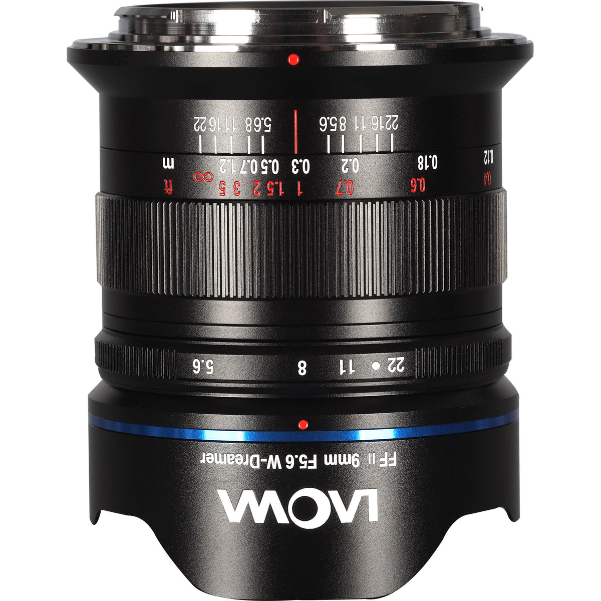 Lente Venus Optics Laowa 9mm f/5.6 FF RL - vista frontal