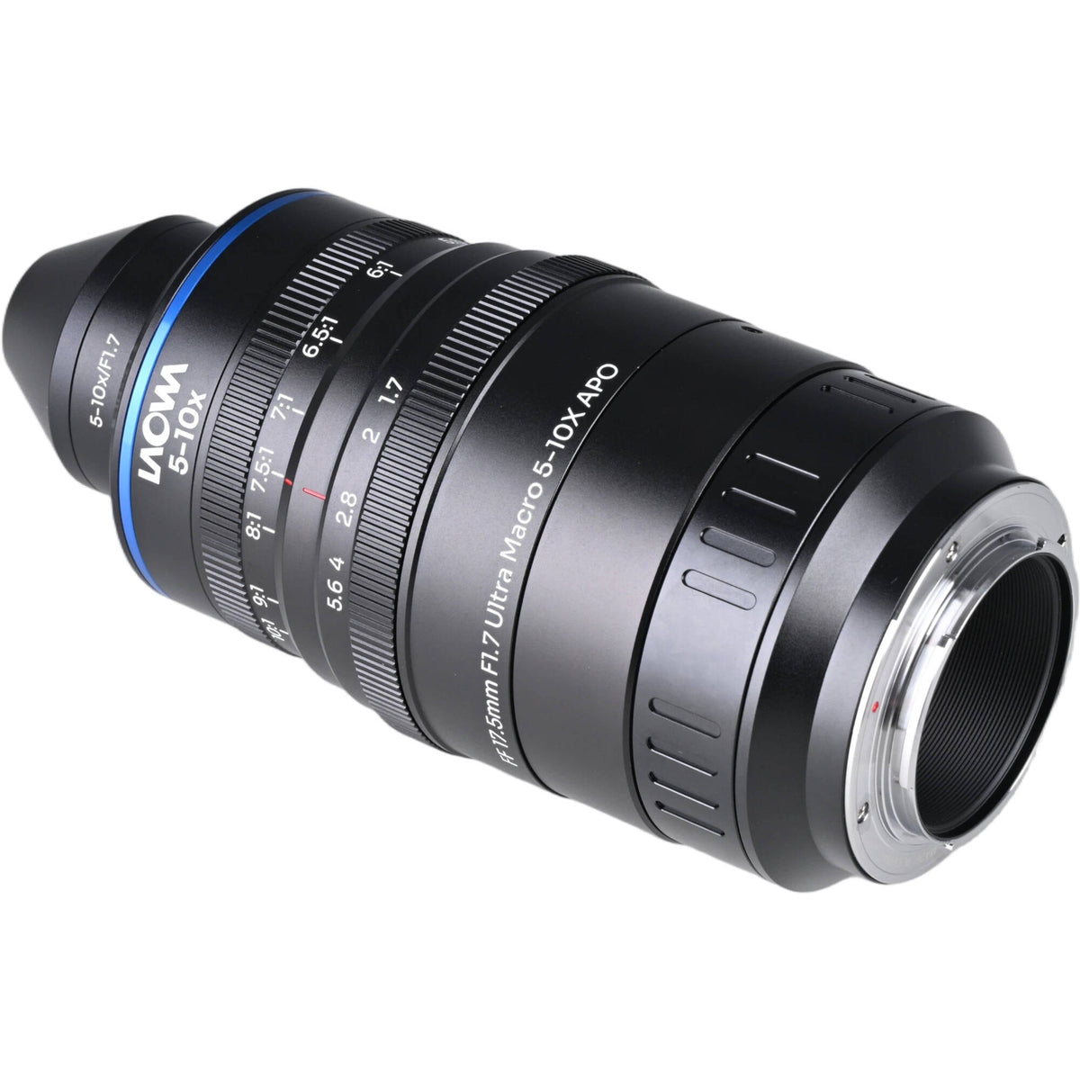 Lente Venus Optics Laowa Aksen 17.5mm f/1.7 5-10x Ultra Macro APO - vista frontal