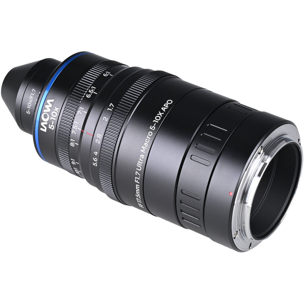 Lente Venus Optics Laowa Aksen 17.5mm f/1.7 5-10x Ultra Macro APO - vista frontal