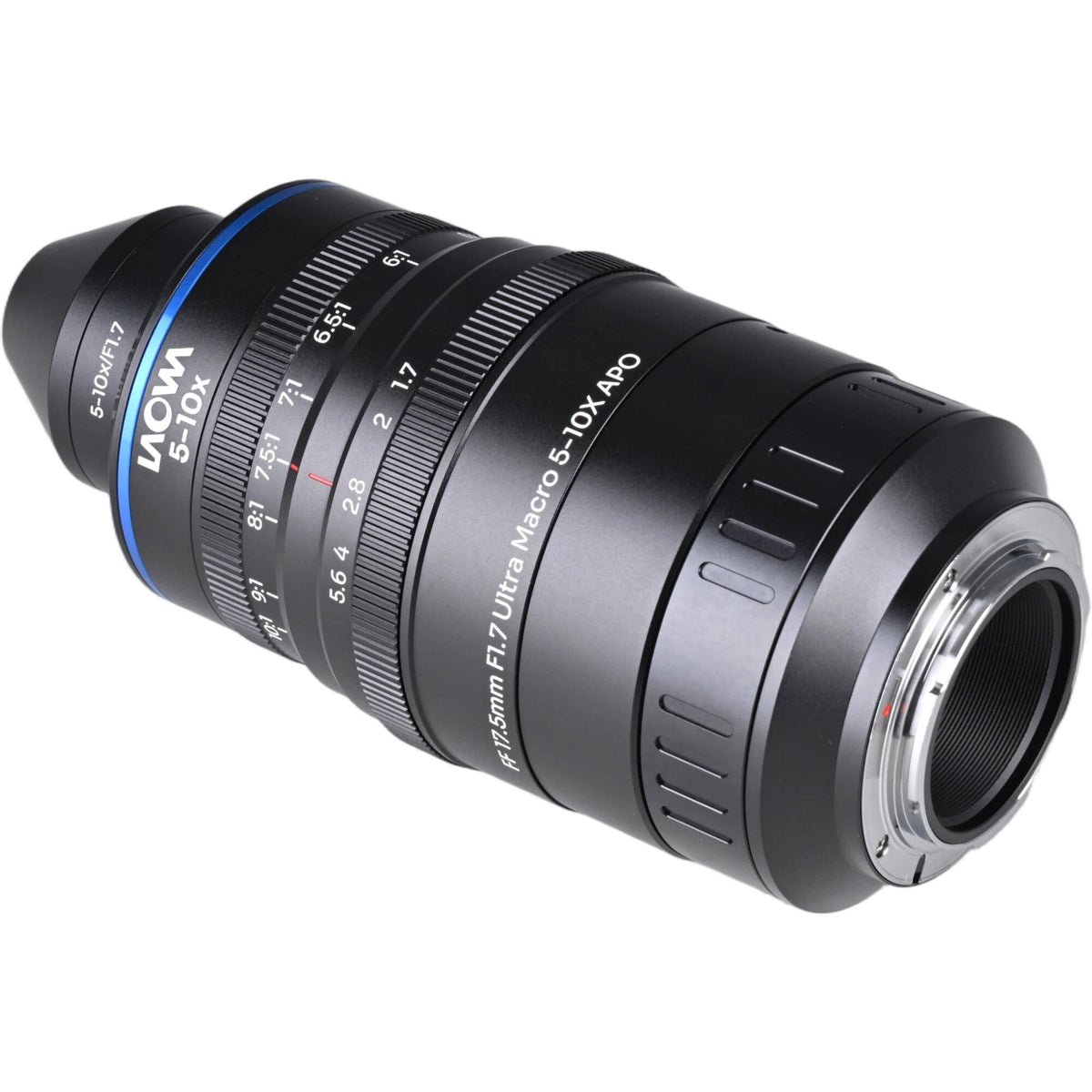 Lente Venus Optics Laowa Aksen 17.5mm f/1.7 5-10x Ultra Macro APO - vista frontal