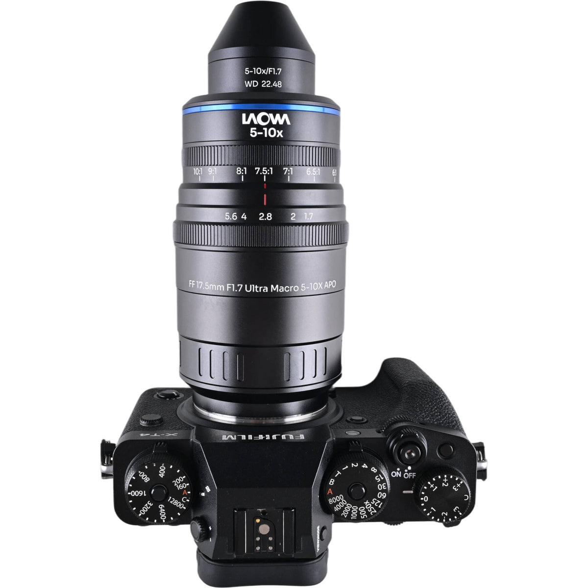 Lente Venus Optics Laowa Aksen 17.5mm f/1.7 5-10x Ultra Macro APO - en uso