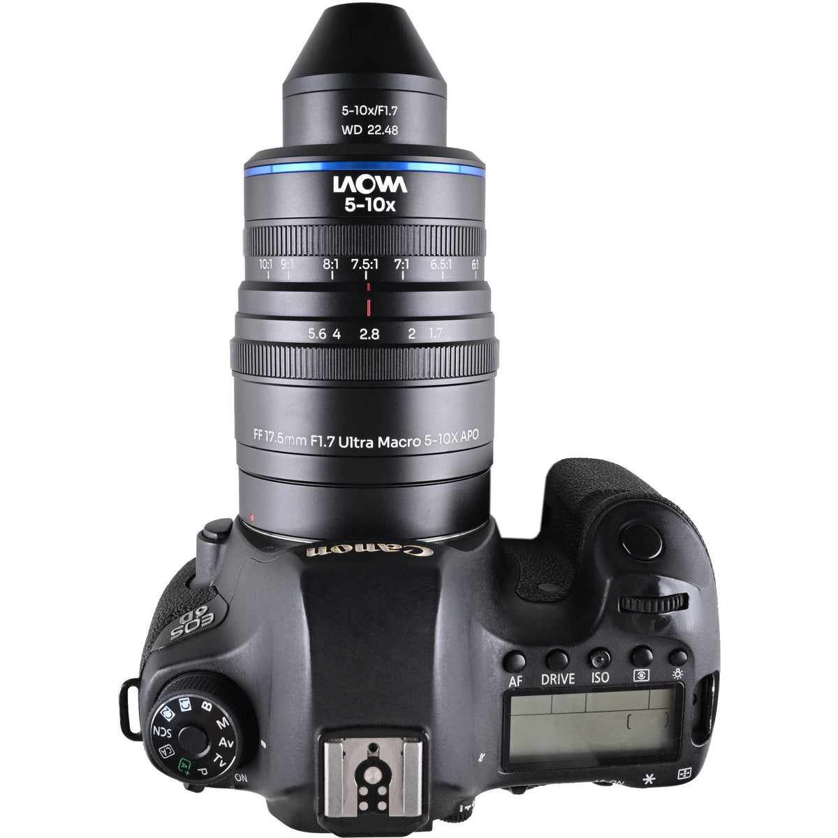 Lente Venus Optics Laowa Aksen 17.5mm f/1.7 5-10x Ultra Macro APO - en uso