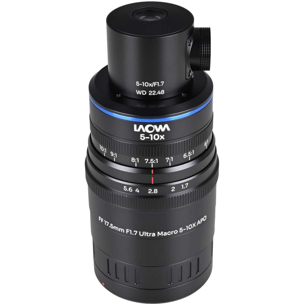 Lente Venus Optics Laowa Aksen 17.5mm f/1.7 5-10x Ultra Macro APO con Coaxial Illumination - vista principal