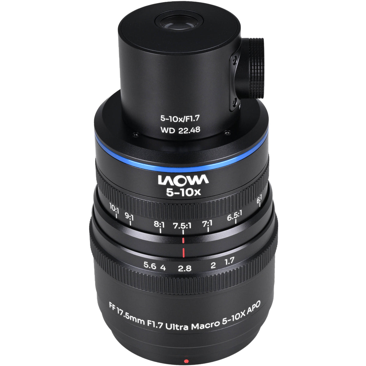 Lente Venus Optics Laowa Aksen 17.5mm f/1.7 5-10x Ultra Macro APO con Coaxial Illumination - vista principal