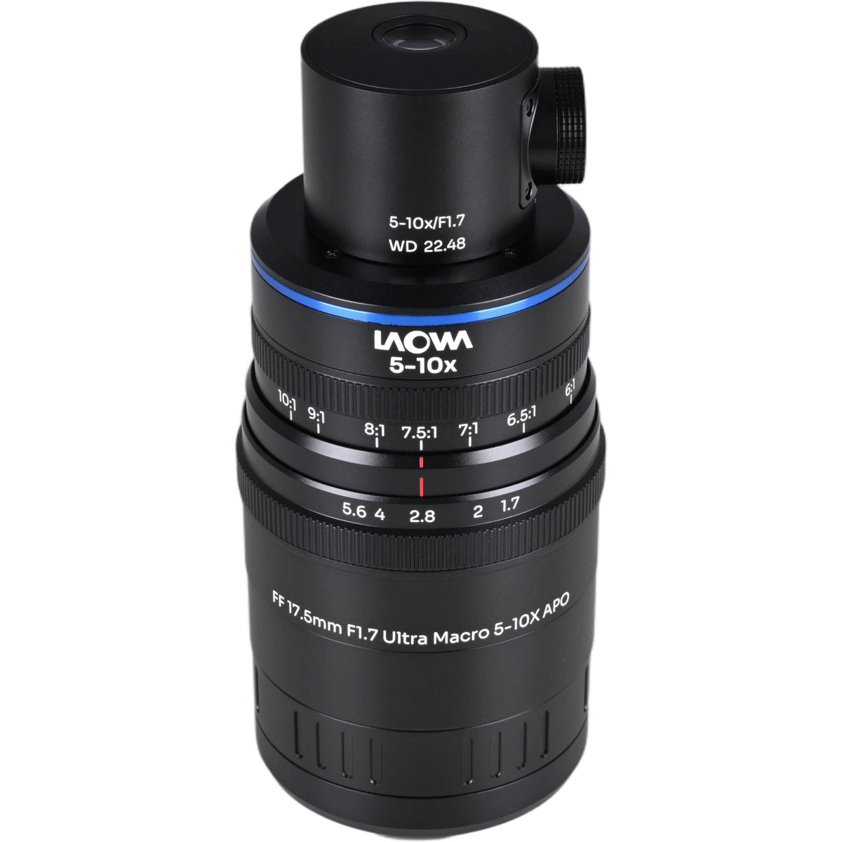 Lente Venus Optics Laowa Aksen 17.5mm f/1.7 5-10x Ultra Macro APO con Coaxial Illumination - vista principal
