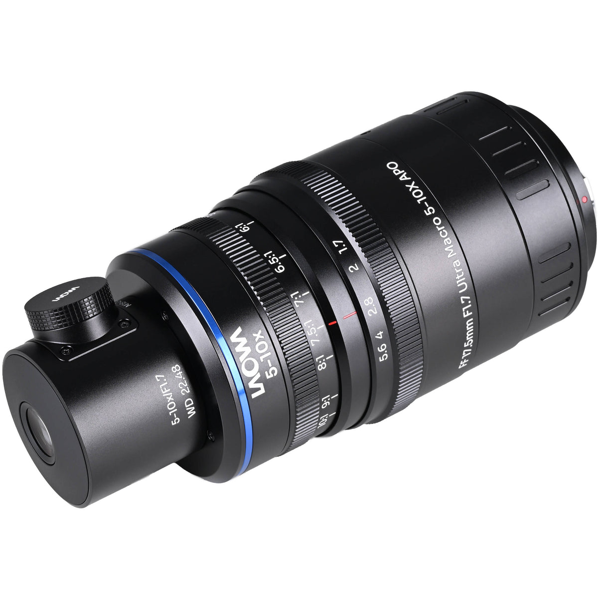 Lente Venus Optics Laowa Aksen 17.5mm f/1.7 5-10x Ultra Macro APO con Coaxial Illumination - vista trasera