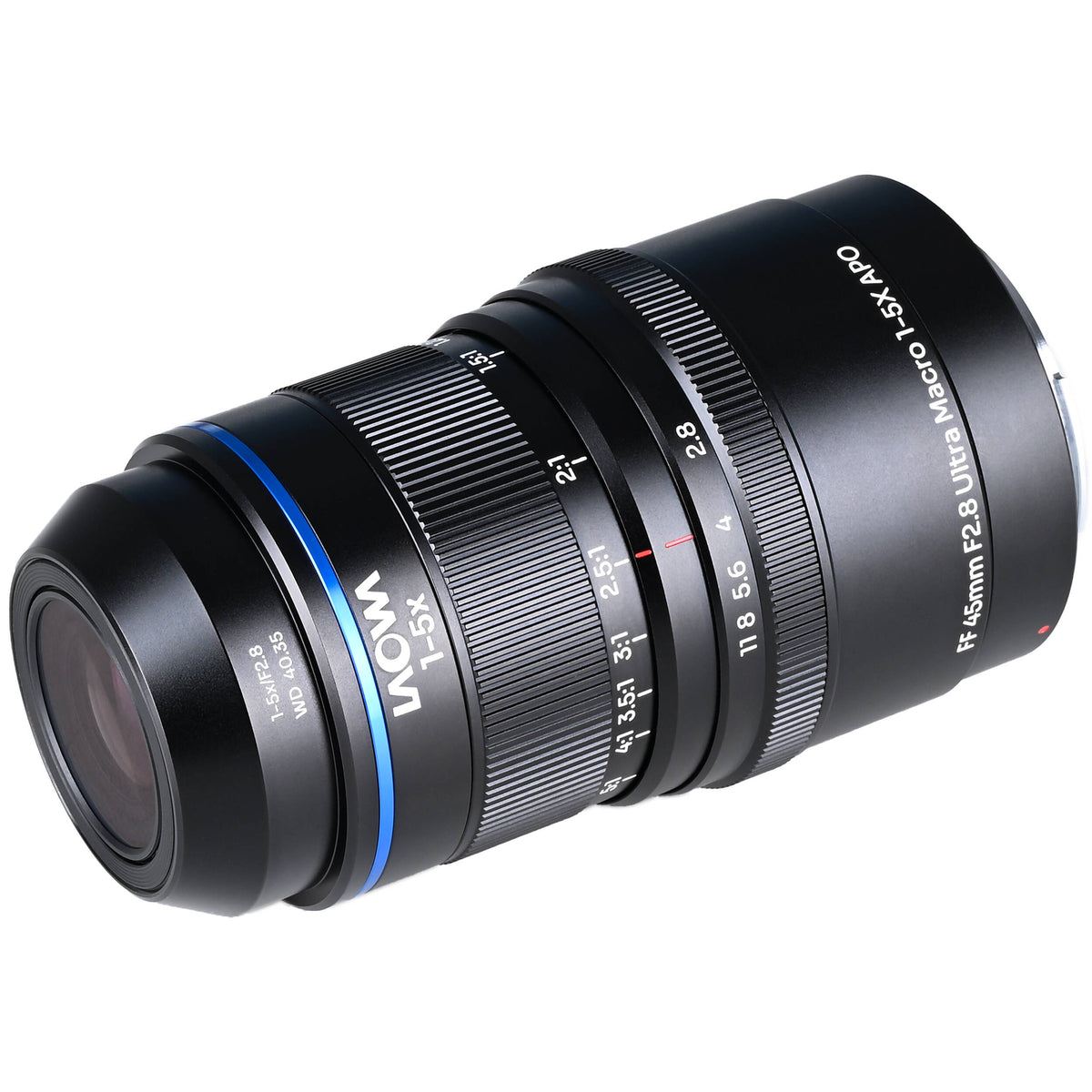 Lente Venus Optics Laowa Aksen 45mm f/2.8 1-5x Ultra Macro APO - vista trasera