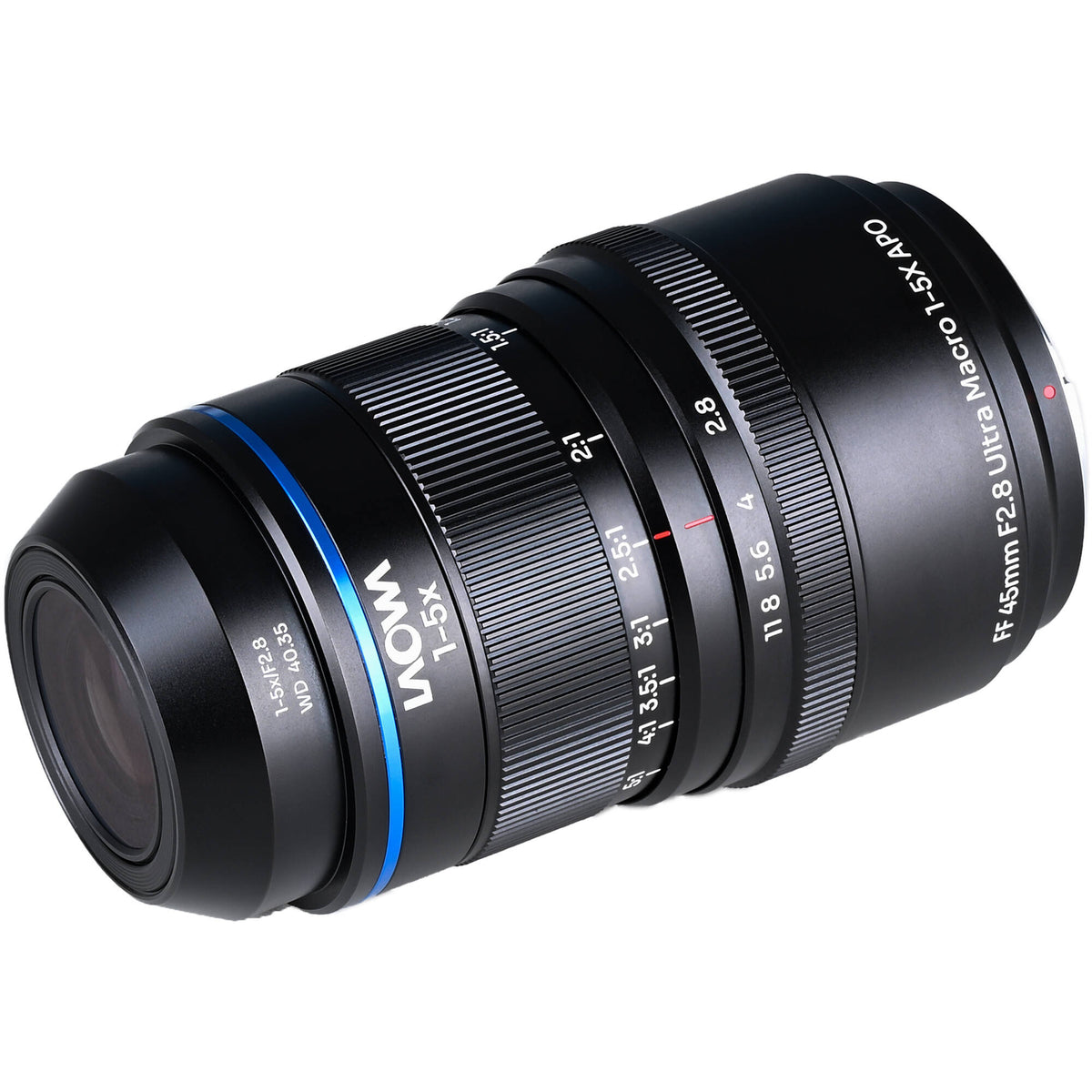 Lente Venus Optics Laowa Aksen 45mm f/2.8 1-5x Ultra Macro APO - vista trasera