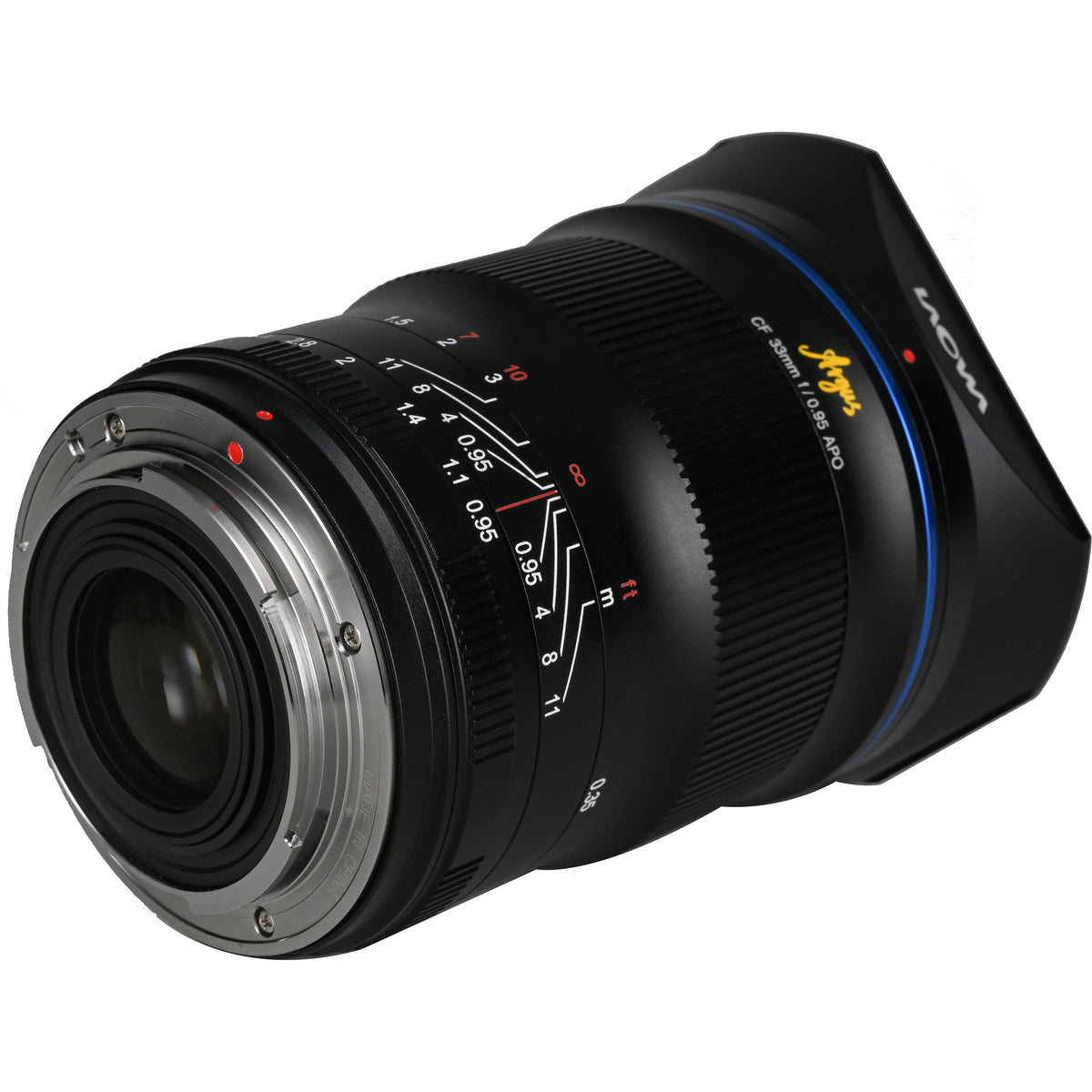 Lente Venus Optics Laowa Argus 33mm f/0.95 CF APO - vista frontal