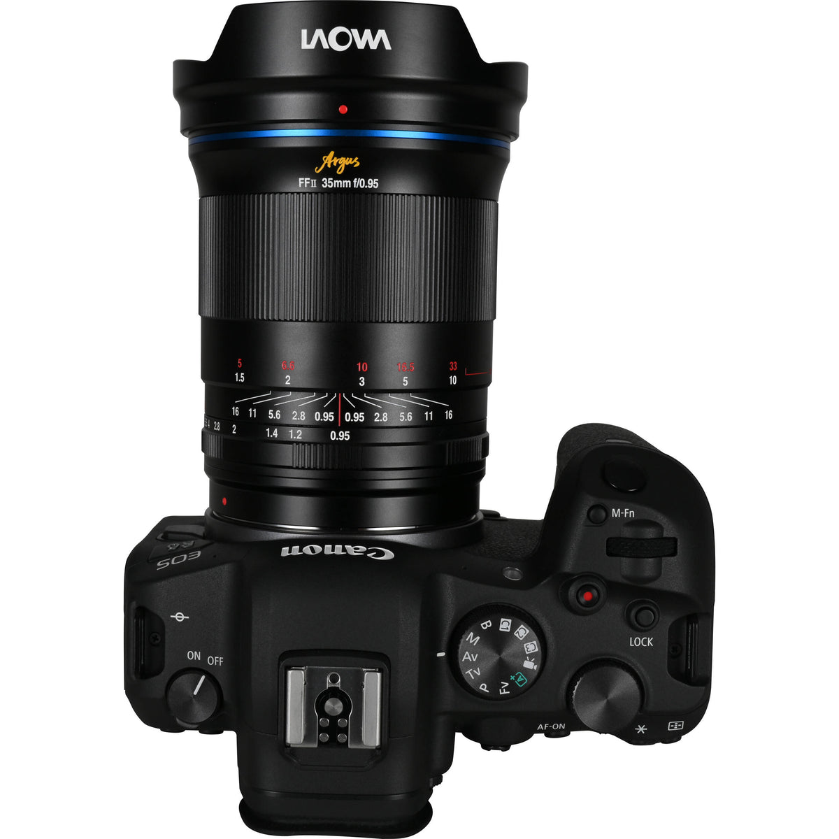 Lente Venus Optics Laowa Argus 35mm f/0.95 FF para Canon R - contenido de la caja