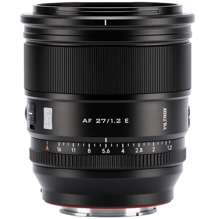 Lente Viltrox 27mm f/1.2 - vista frontal
