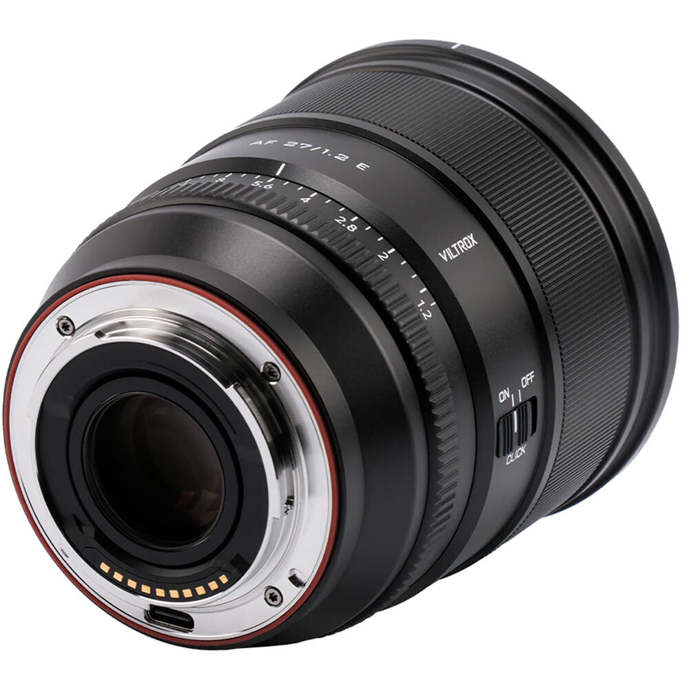 Lente Viltrox 27mm f/1.2 - contenido de la caja