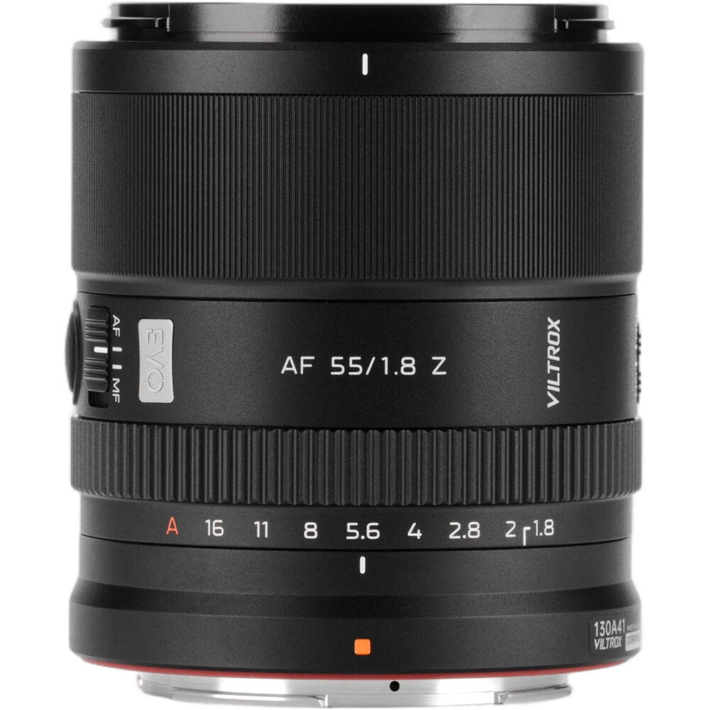 Lente Viltrox 55mm f/1.8 EVO - vista frontal