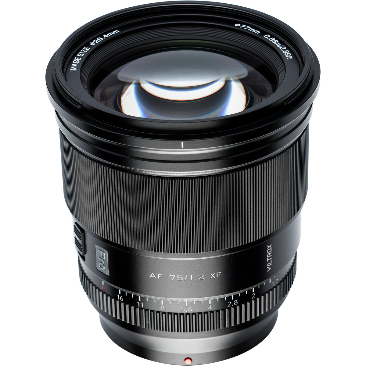 Lente Viltrox 75mm f/1.2 AF - vista principal