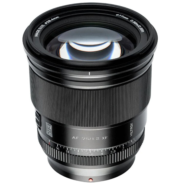 Lente Viltrox 75mm f/1.2 AF - vista principal