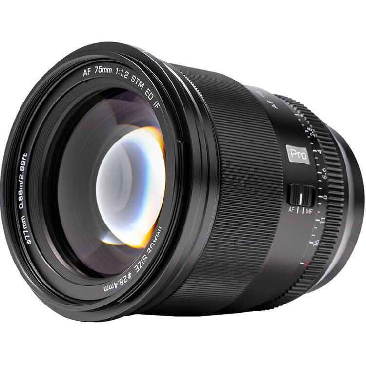 Lente Viltrox 75mm f/1.2 AF - puertos y conexiones