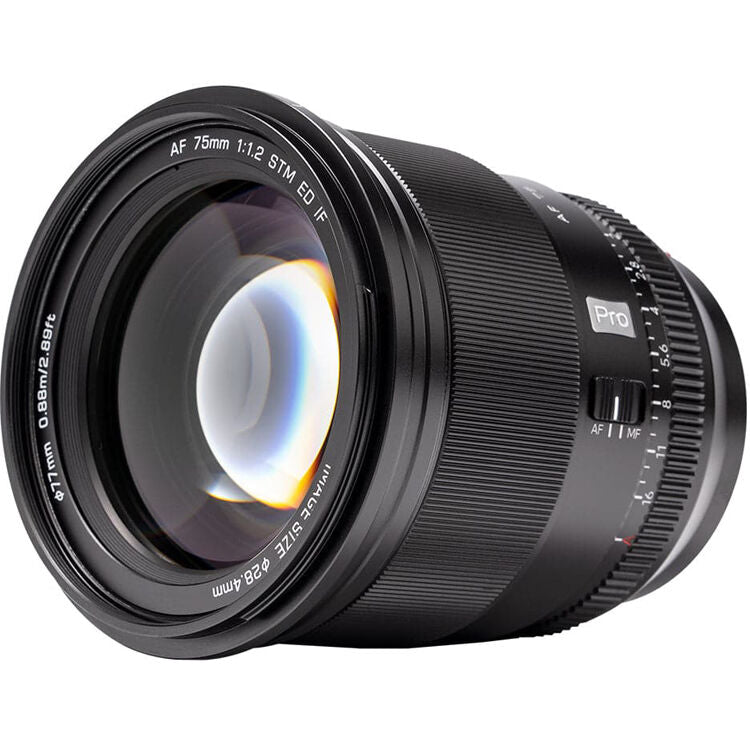 Lente Viltrox 75mm f/1.2 AF - puertos y conexiones