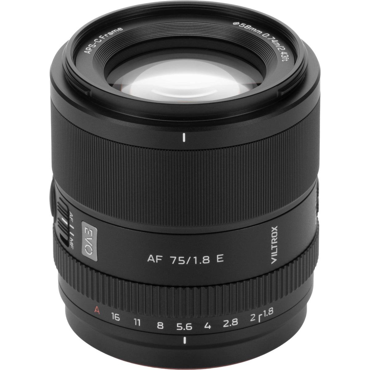 Lente Viltrox 75mm f/1.8 EVO AF - vista principal
