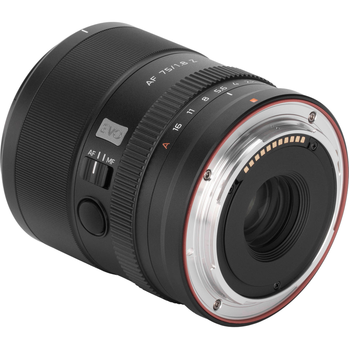 Lente Viltrox 75mm f/1.8 EVO AF - vista frontal