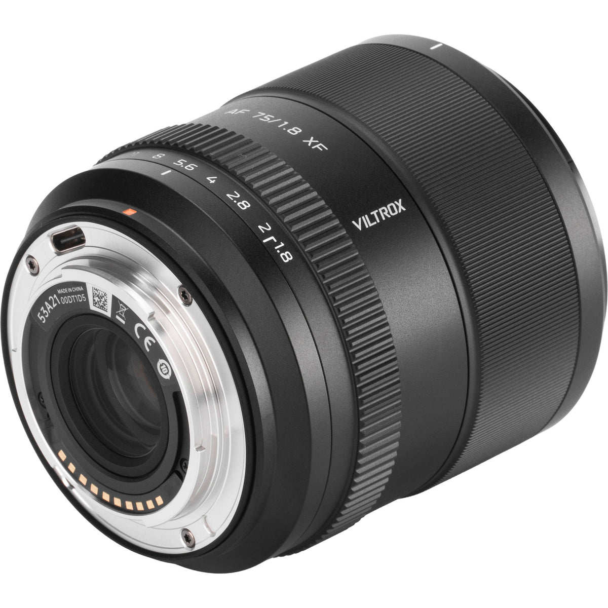 Lente Viltrox 75mm f/1.8 EVO AF - vista frontal