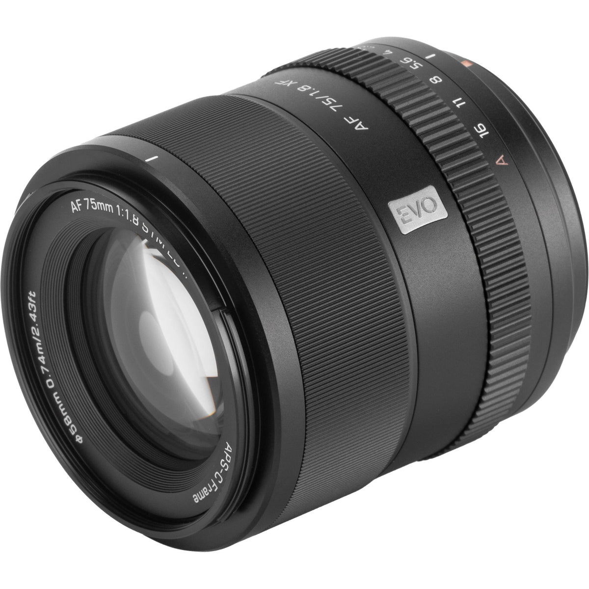 Lente Viltrox 75mm f/1.8 EVO AF - vista trasera
